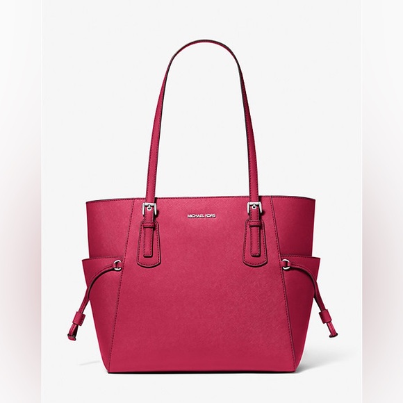 AUTHENTIC Michael Kors Voyager Tote Bag in Dark Raspberry, NWT - Picture 15 of 16